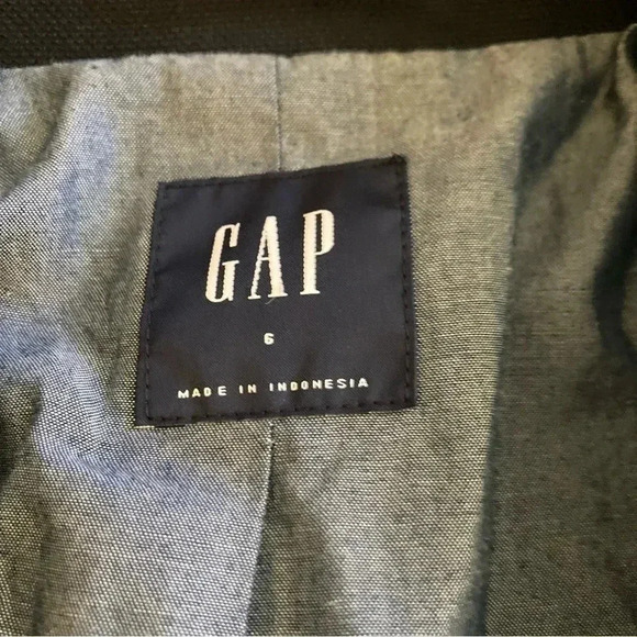 GAP ICON BLAZER PQ NAVY UNIFORM WOMENS SZ 6 - Picture 2 of 7